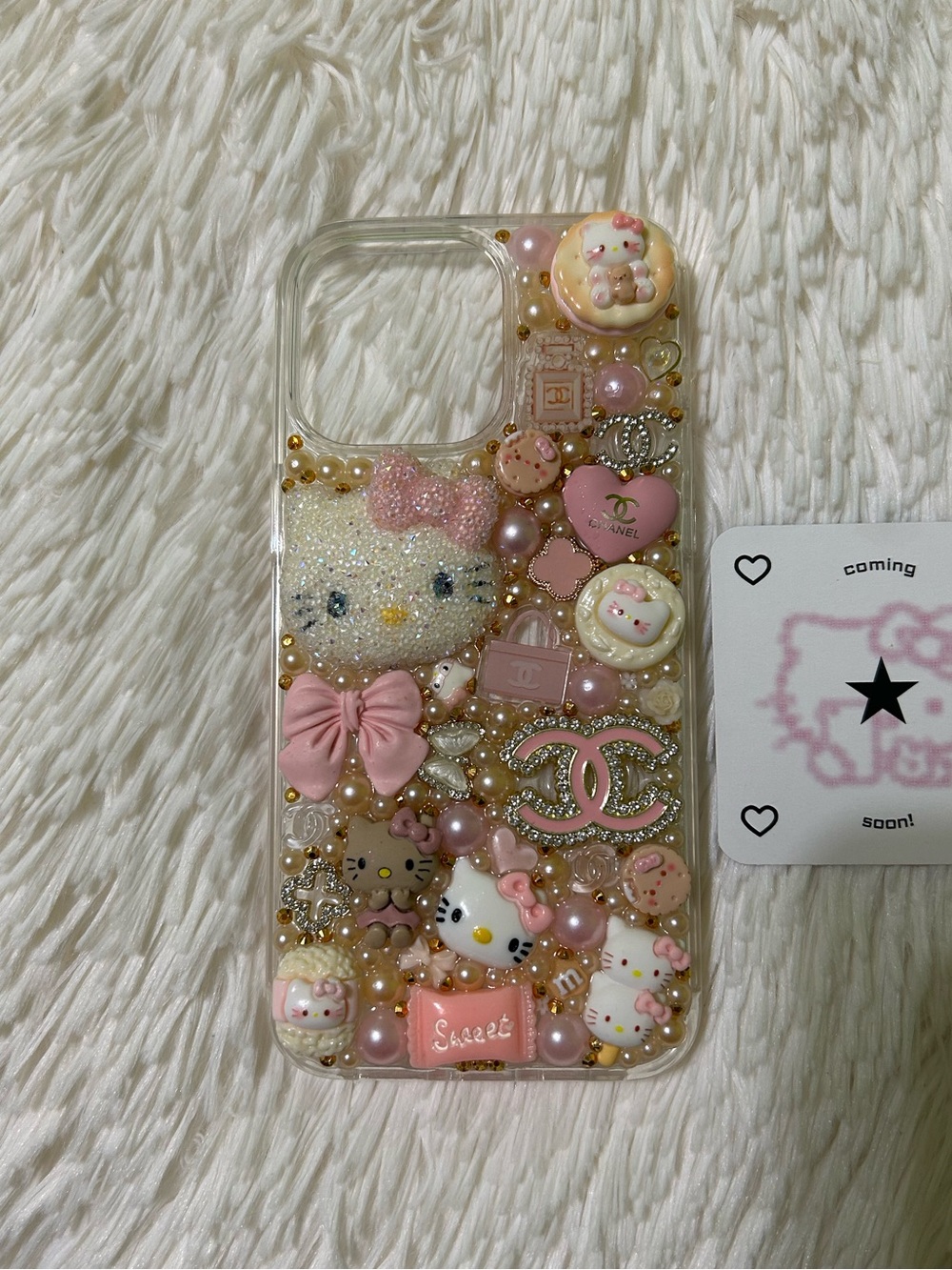 Handmade iPhone 15 Pro Max Junk Case Hello Kitty Kawaii Coquette Girly Y2K